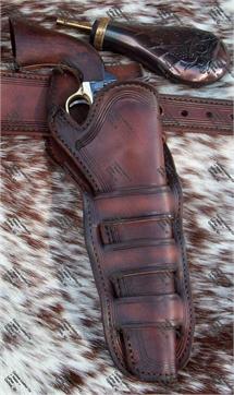 Black Powder Gun Holster - Western Gun Leather